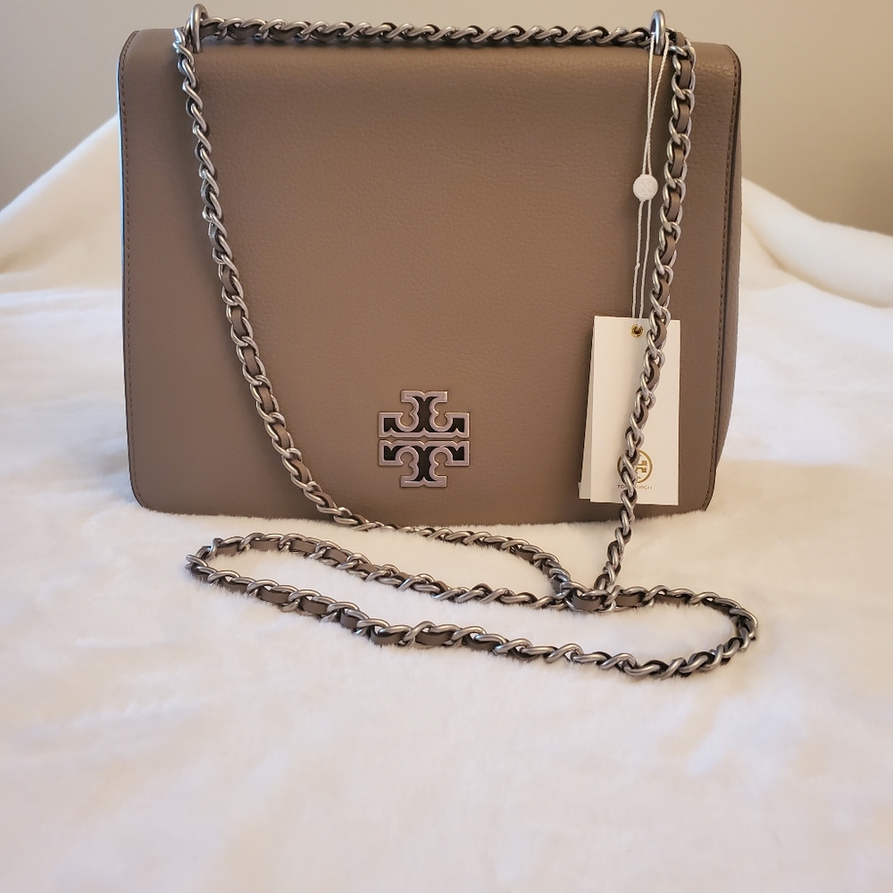 SOLD! NEW! BUNDLE Tory Burch Britten Bag and Wallet Set with Dustbag - Picture 9 of 11